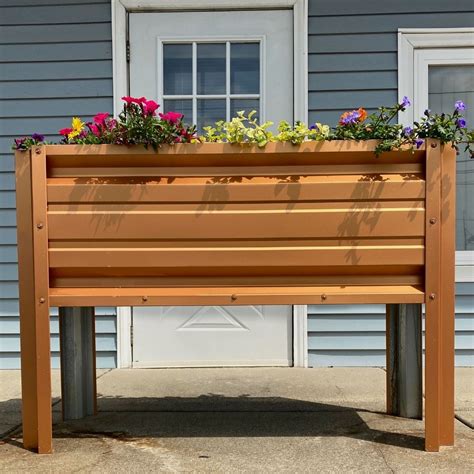 steel box with legs|Box Legs Planters You'll Love .